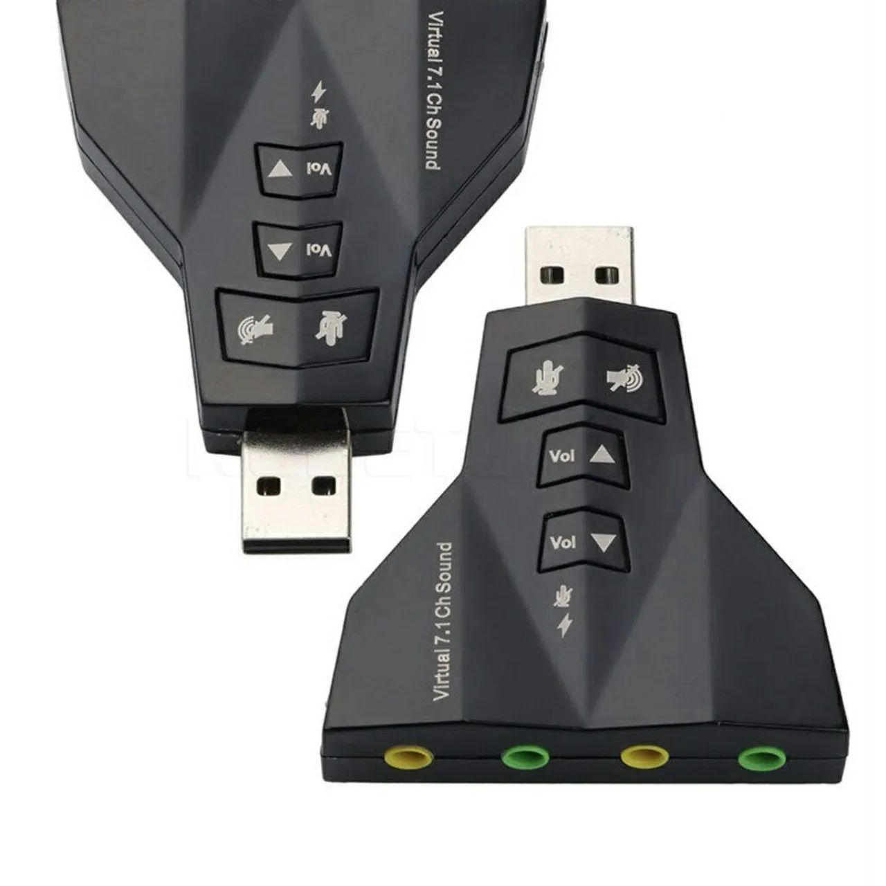 Placa de Som Virtual 7.1 Canais USB