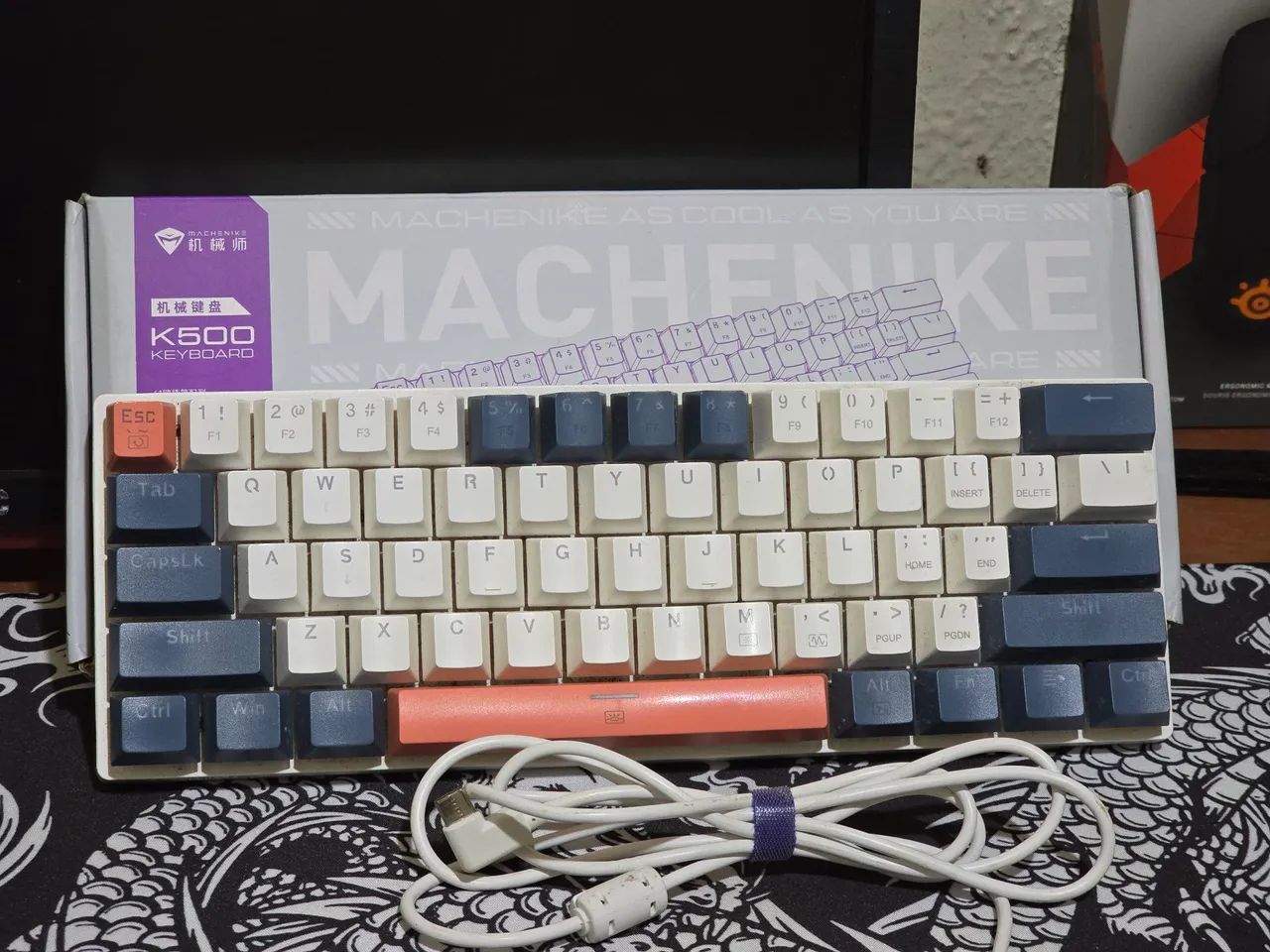 Teclado Machenike k500 b61 com melhorias64197819145857120