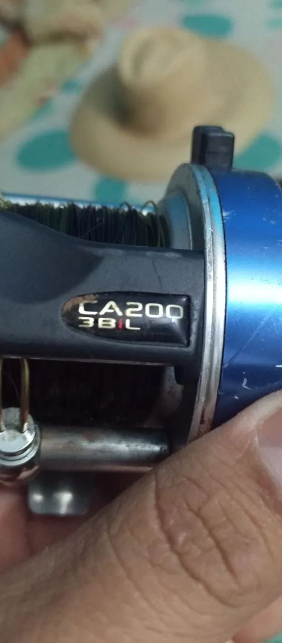 Vendo carretilha de pesca marine sports semi nova, barato!  - Foto 2