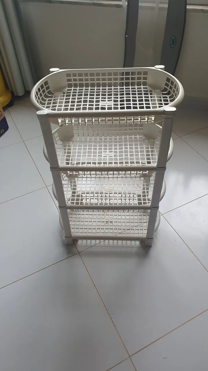 Cesto Organizador Duplo para Banheiro/Lavanderia - Foto 6