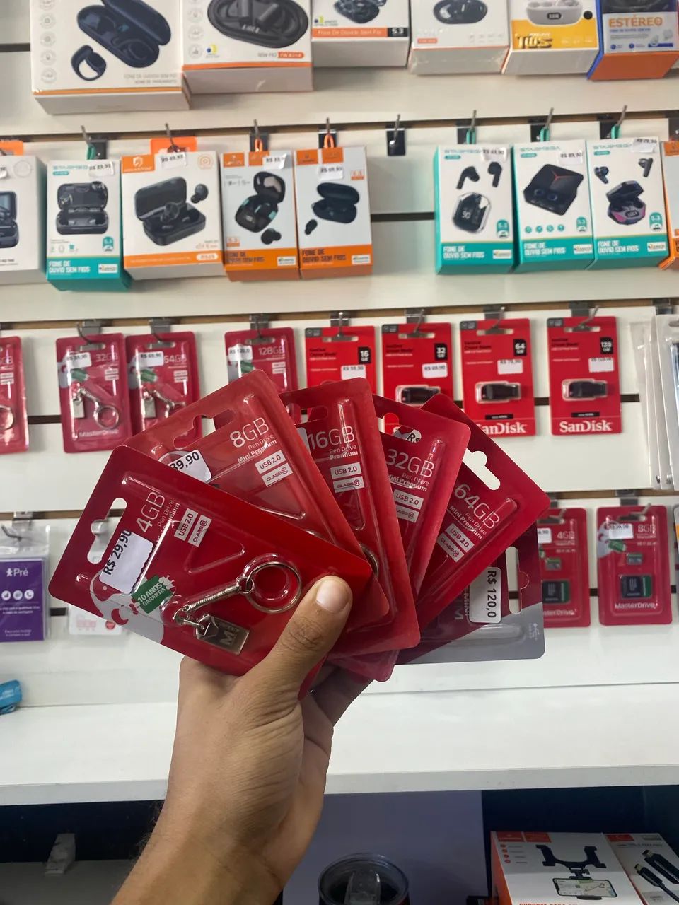 PENDRIVES DE 4GB ATÉ 128GB
