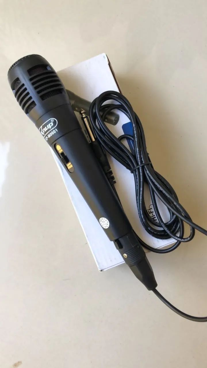 Microfone Com Fio Dinâmico Pra Evento P10 (Novo)