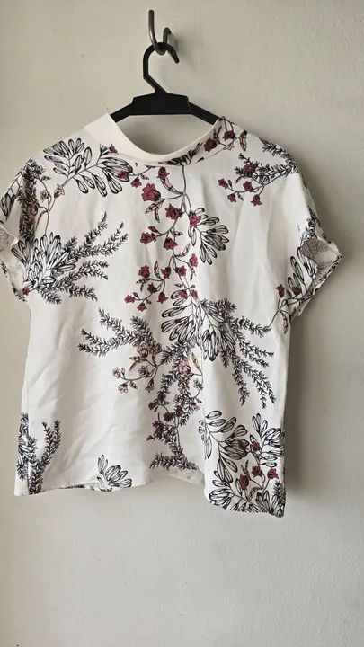 BLUSA ZARA EM SEDA - Foto 5