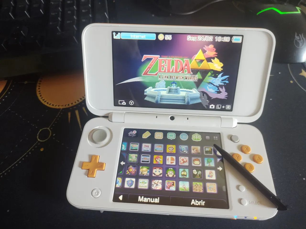 Nintendo New 2DS Branco e Laranja - Foto 3