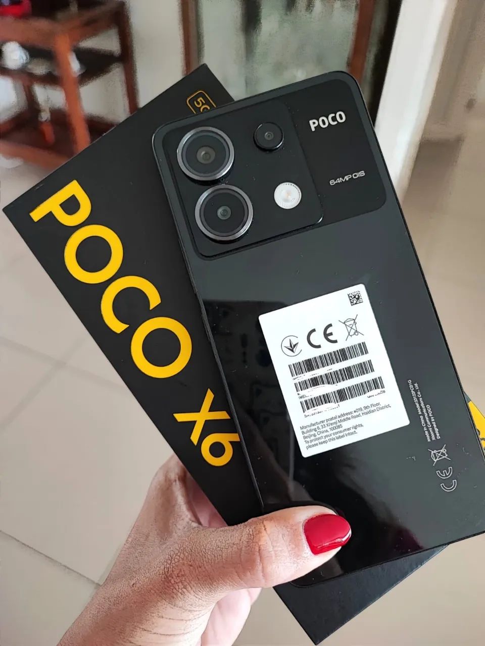 Xiaomi Poco X6 5G 256GB/24GB SNAPDRAGOM AMOLED 67W ( IMPECÁVEL )