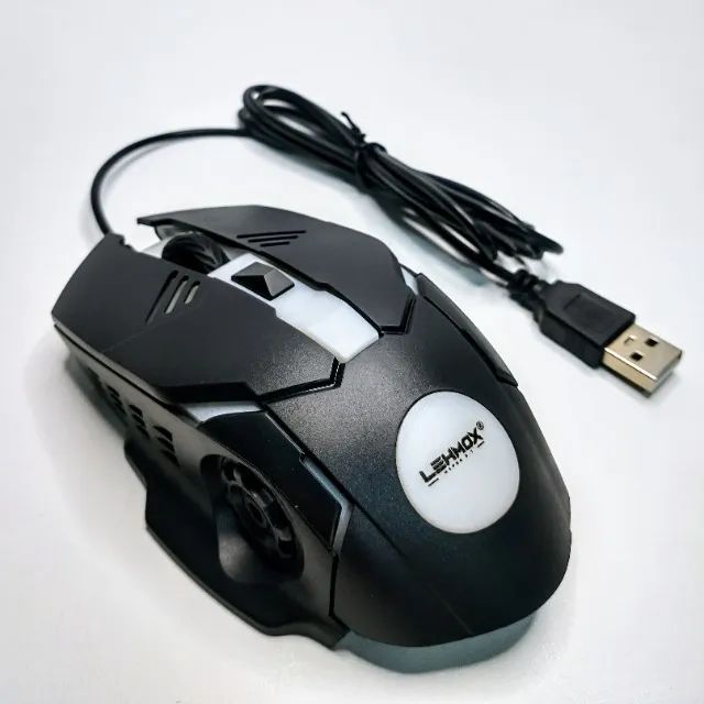 TECLADO e MOUSE COM FIO GAMER COM LED RGB - ENTREGA GRATIS - Foto 2