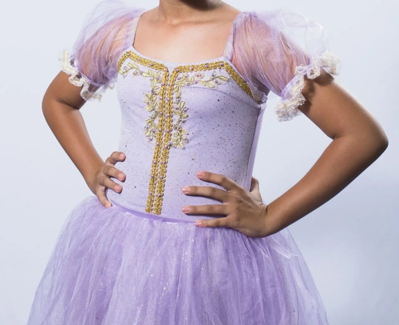 Vestido de Bailarina Lilás