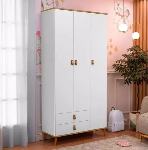 Guarda Roupa Jujuba Infantil 3 Portas 2 Gavetas Fazemos entrega Promoção