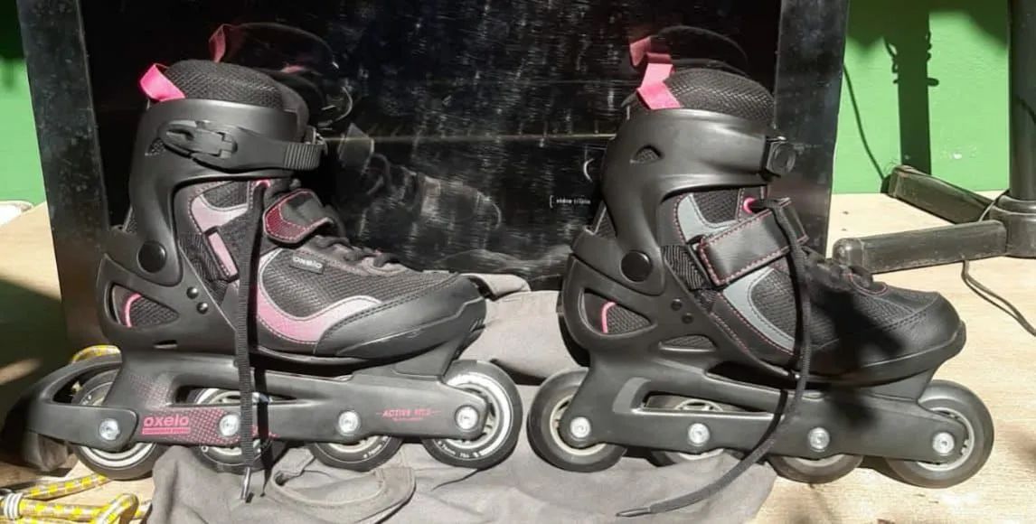 Kit Patins com Equipamentos de Proteção - Foto 2
