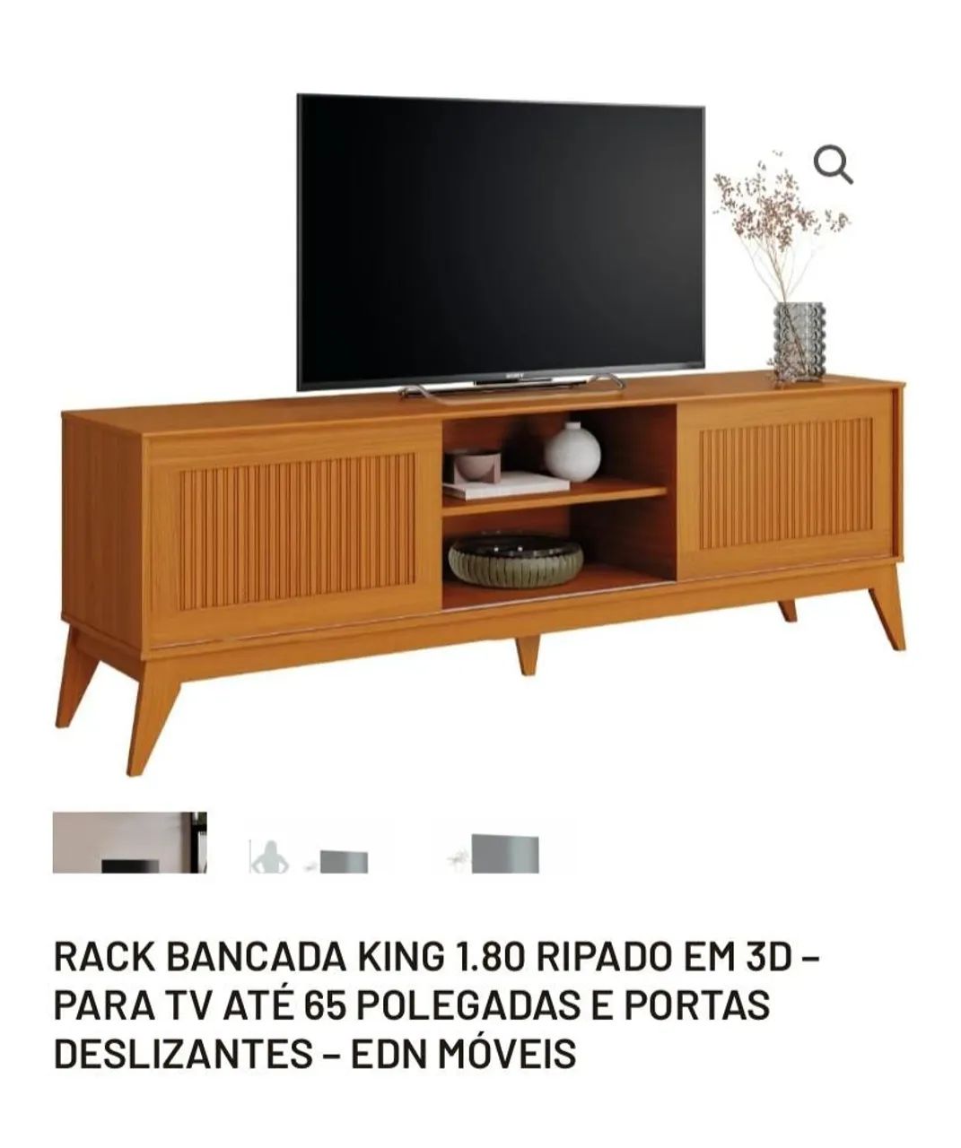 Rack de TV Moderno em Madeira
