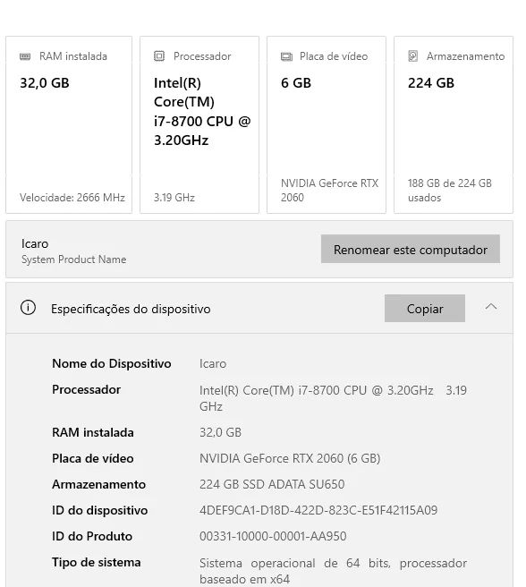PC GAMER I7 32GB RTX 2060 - Foto 3