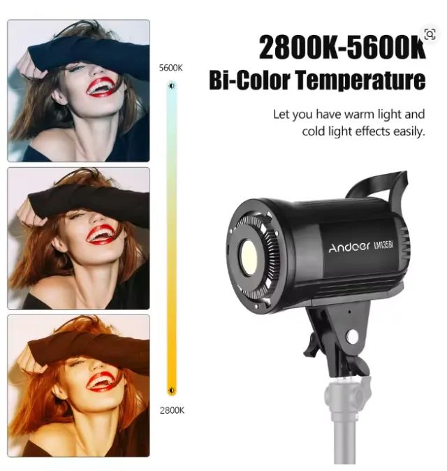 Iluminador Cob Led Andoer LM135bi - Fotografia Profissional - Foto 4