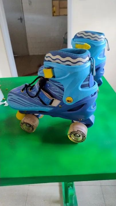Patins quad azul adulto  - Foto 2