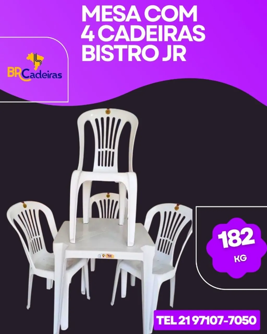 PARA O COMERCIO- CADEIRAS+MESA