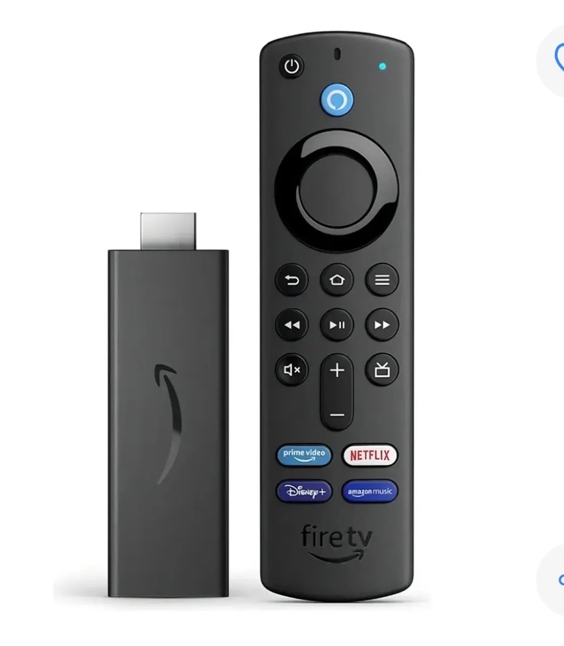 Amazon Fire Tv Stick 3 Ger Full Hd 1080p Bi Volt Cor Preto