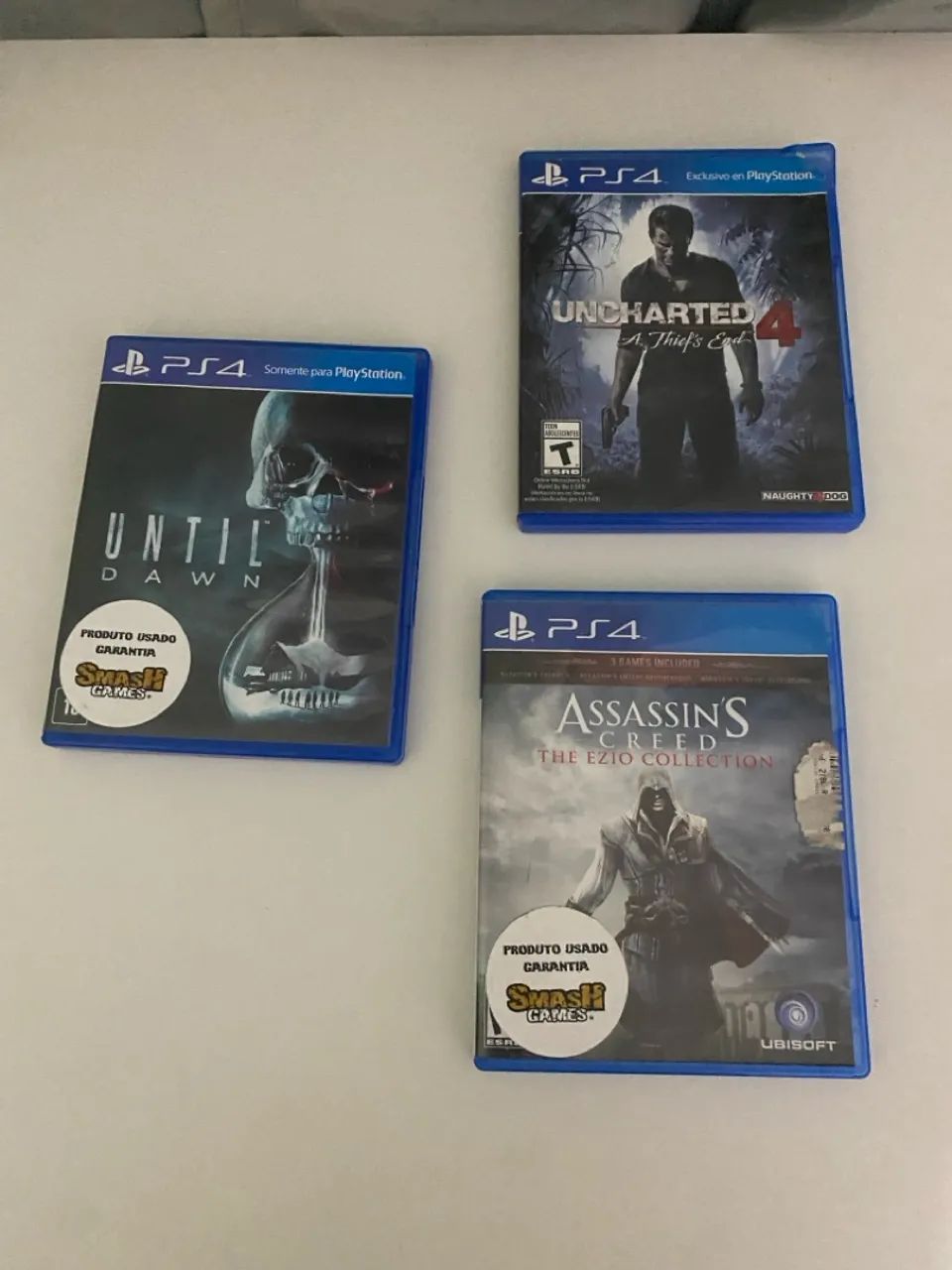 AssassineS creed, Until dawn, Uncharted 4.