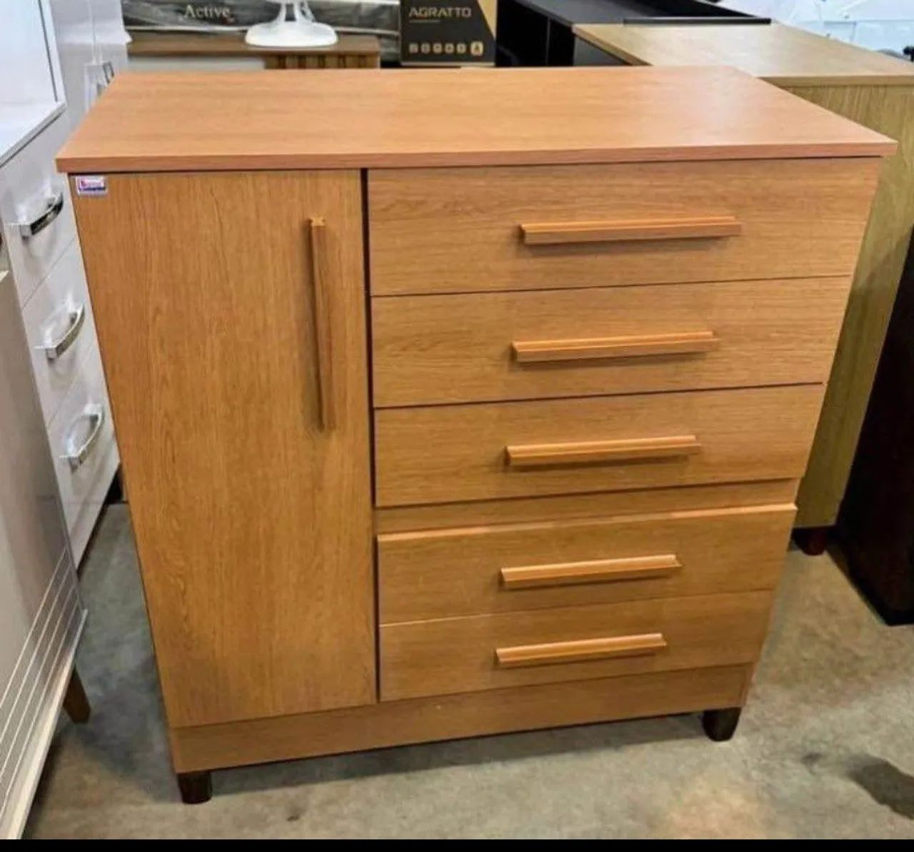 Cômoda com porta e gavetas - Nova - Foto 2