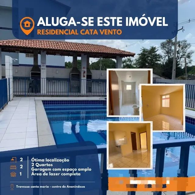 ALUGO APARTAMENTO MOBILIADO, RESIDENCIAL CATAVENTO, BL 12 AP 202