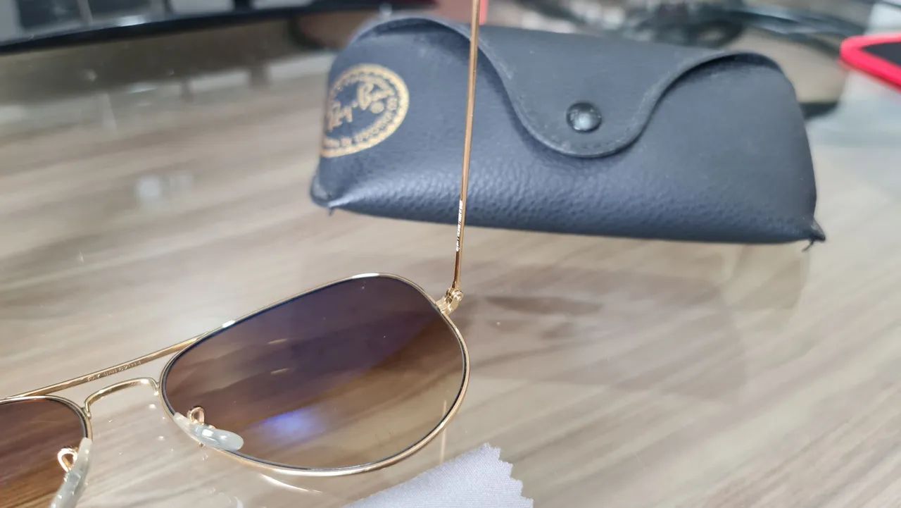 Óculos de Sol Ray-Ban Aviator Original - Foto 4