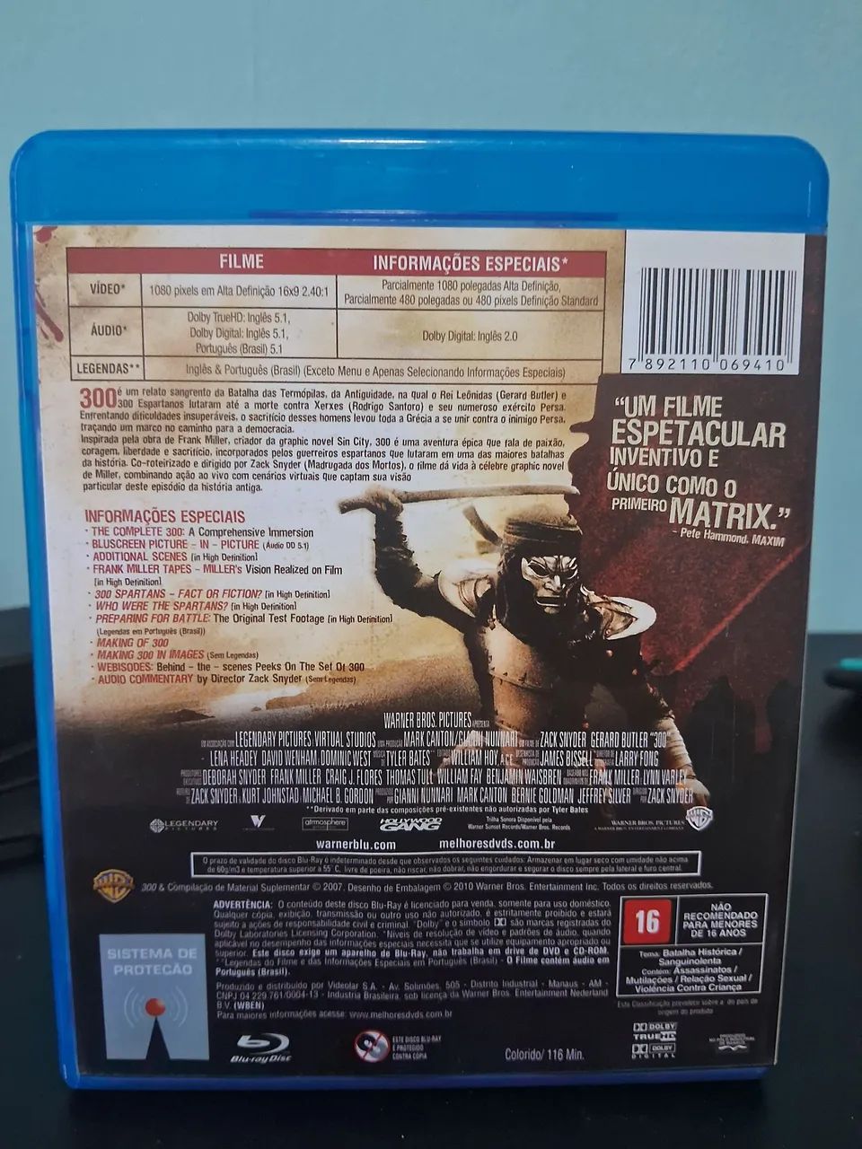 Filme Blu-Ray 300 em excelente estado  - Foto 3