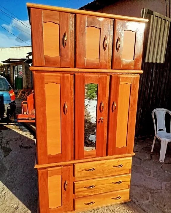 Guarda roupa Madeira Maciça - NOVO - Foto 4