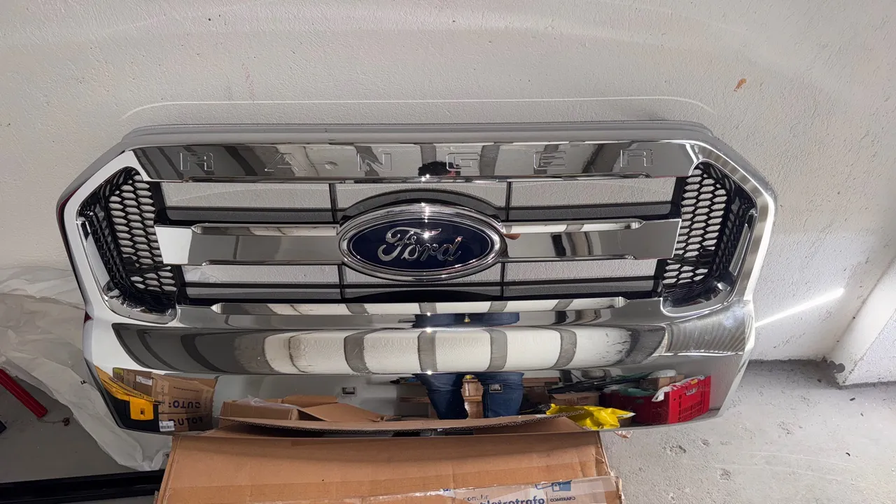 Grade Dianteira Cromada original Ford Ranger 2017 a 2019
