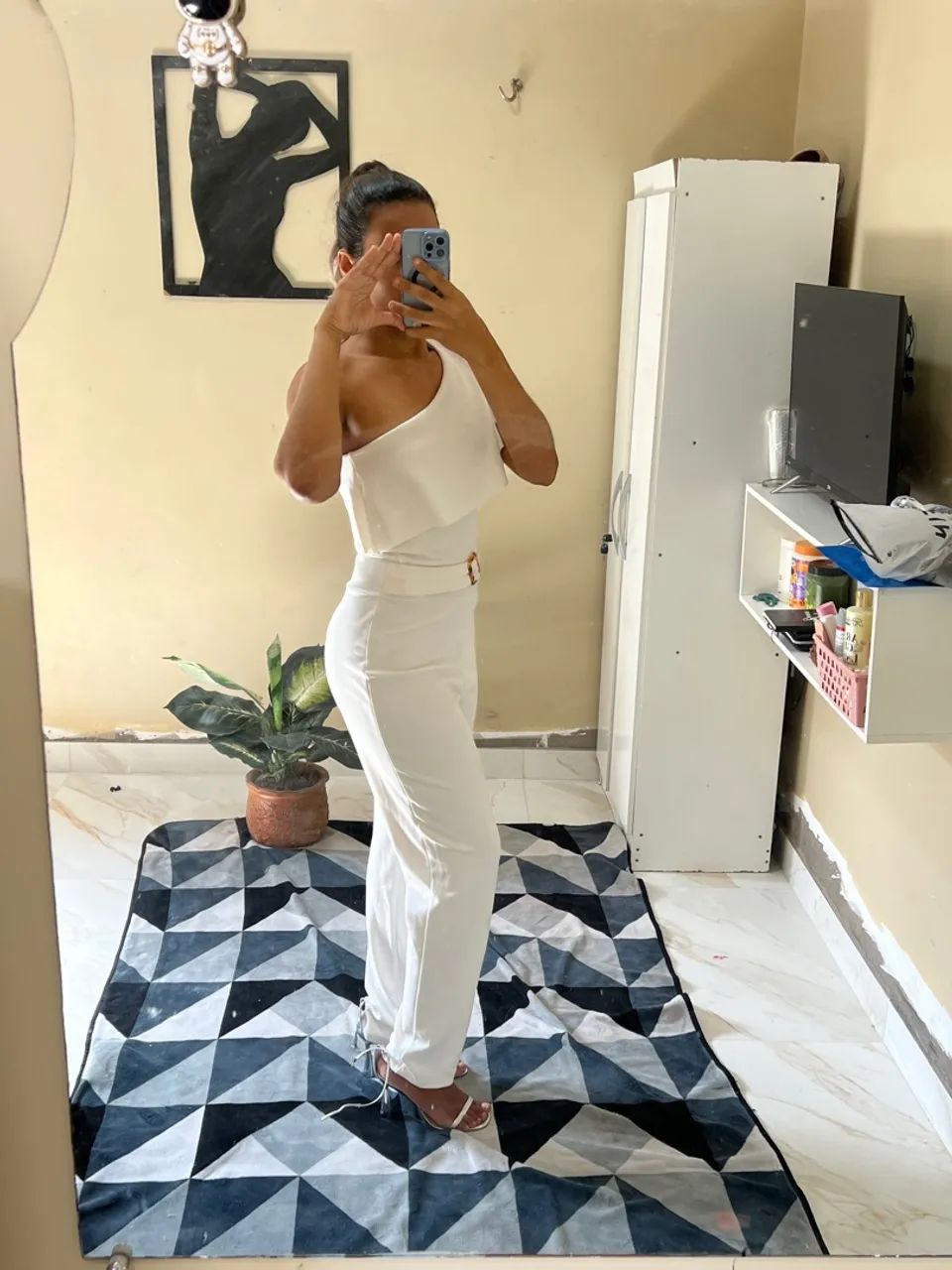 Macacão Branco Elegante - Foto 3