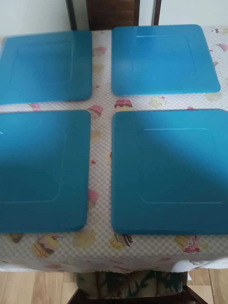 Jogo de 4 Sousplat Azul Tramontina 