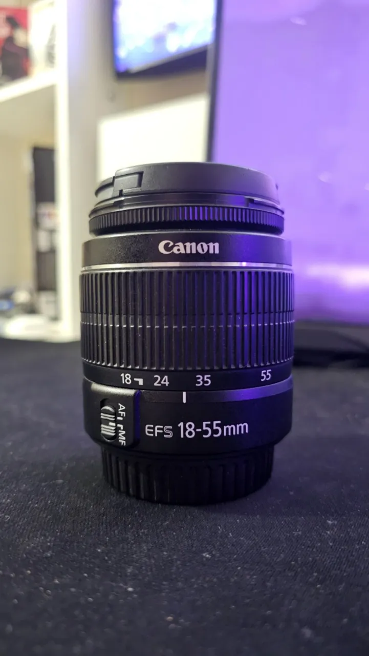 Lente Canon Zoom EF-S 18-55mm - Pouco uso, perfeito estado
