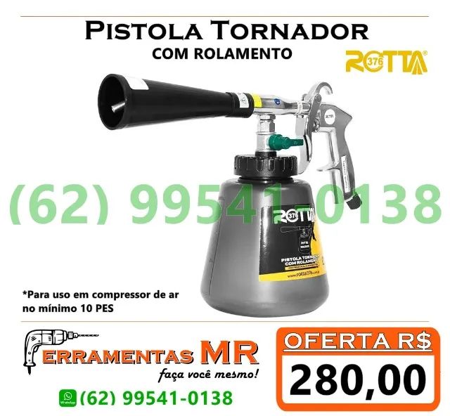 Pistola de Limpeza Tornador rolamentada