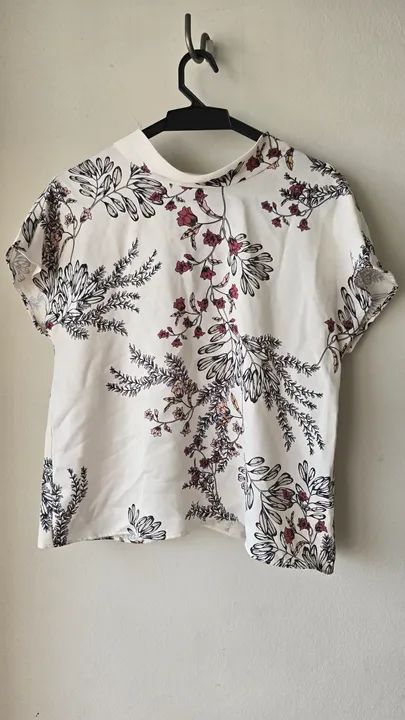 BLUSA ZARA EM SEDA - Foto 2