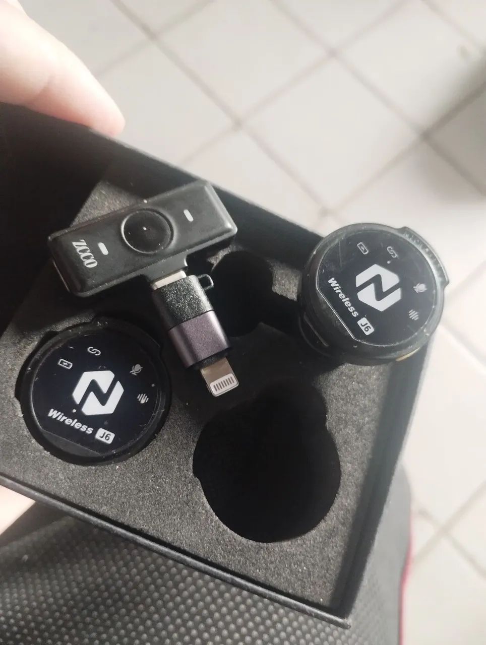 Microfone de lapela da ZCCO J6