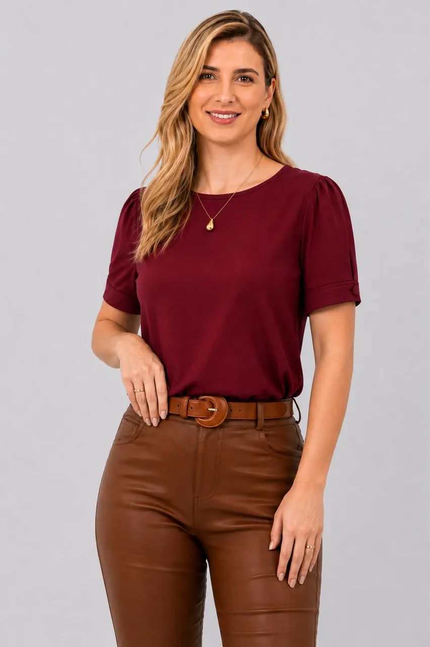 Fornecedor blusas  femininas viscose e crepinho - Foto 2