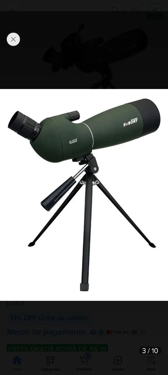 Vendo, um telescópio e um projetor  - Foto 5