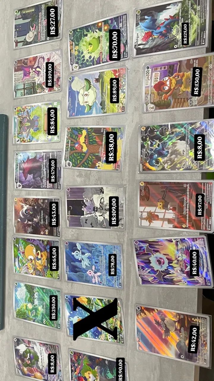 Lote/avulsa de cartas Pokémon 