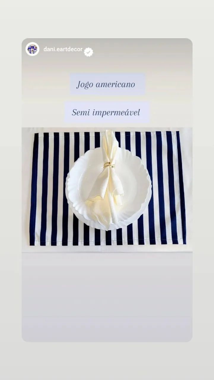 Jogo americano - Mesa posta - Foto 3