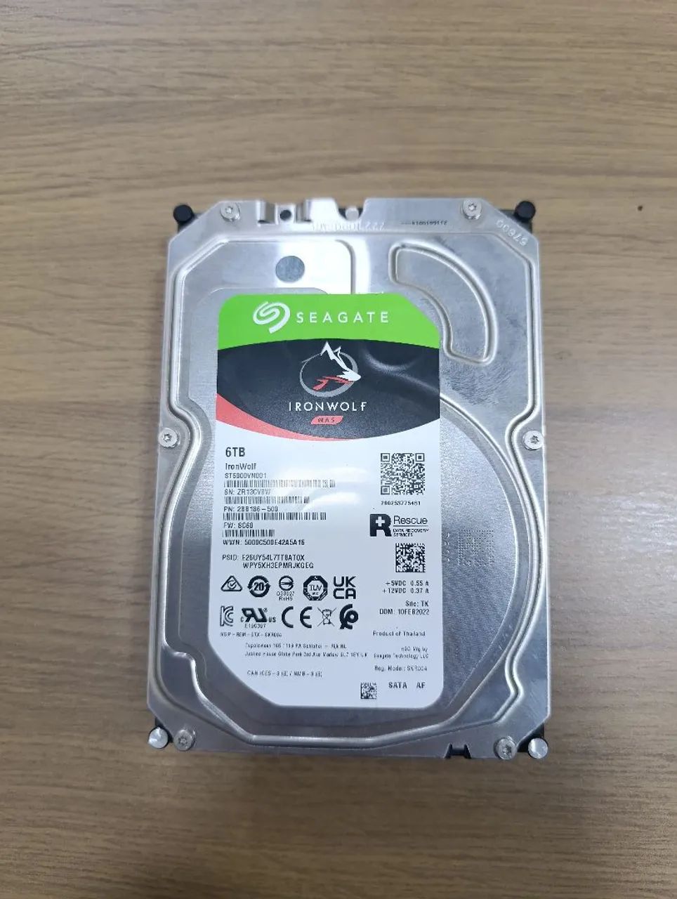 Vendo HD Seagate iron Wolf 6TB