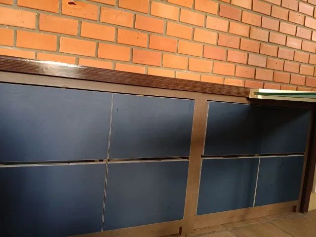 Mesa de recepção para escritório na cor azul  - Foto 5