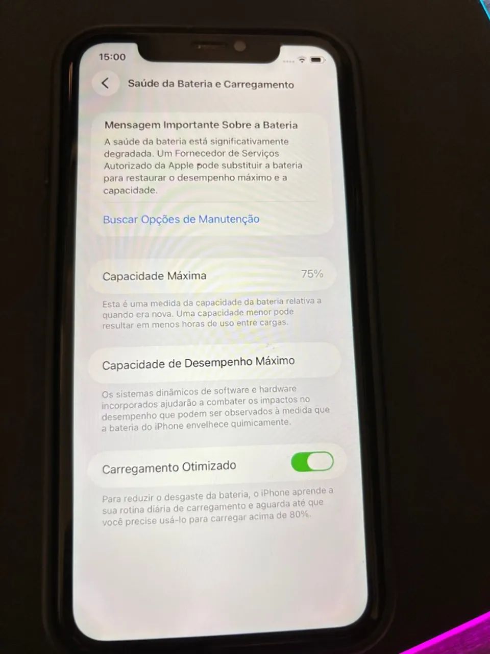 Iphone 11 64 Gb com Saúde da Bateria em 75 - Foto 4