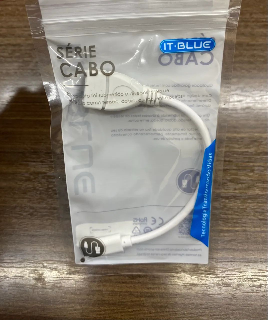 Cabo Adaptador OTG Tipo C para Pendrive Celular