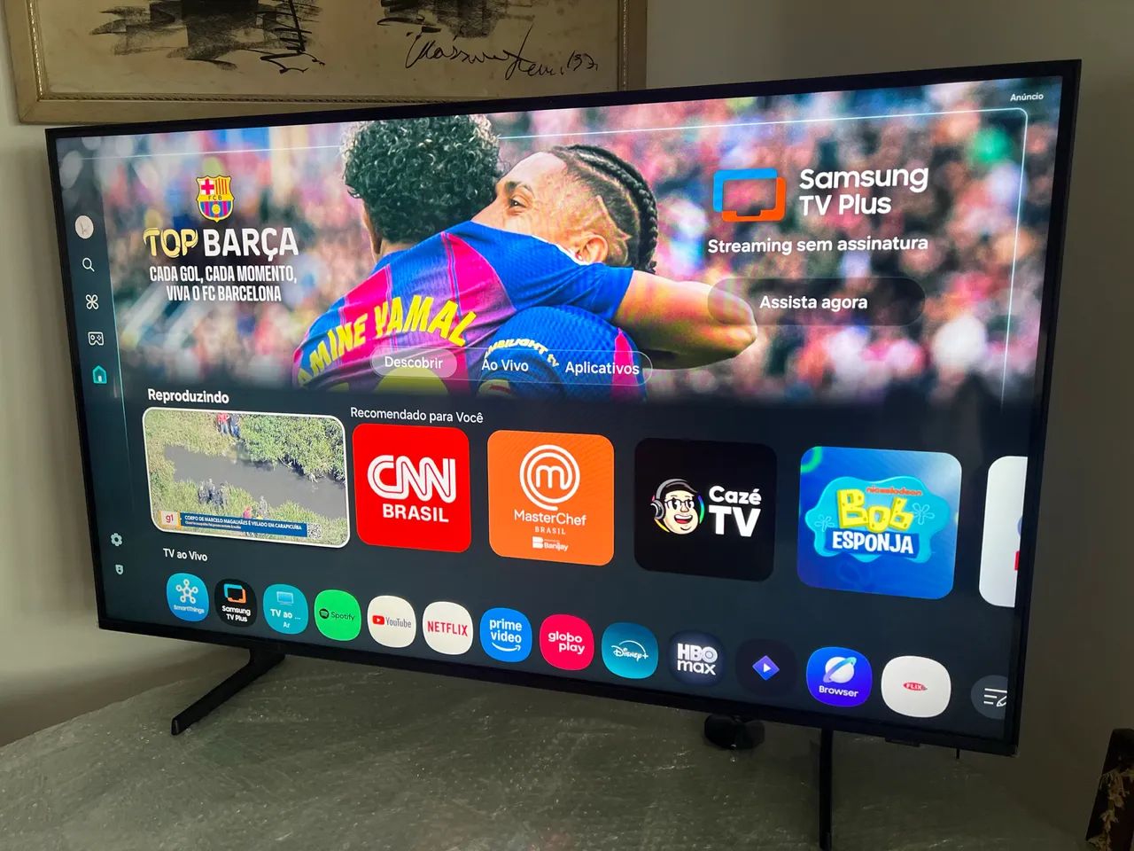 Smart TV 4k Samsung 43 polegadas Tudo em 1