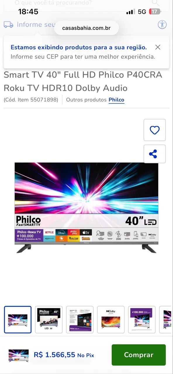 Smart tv 40 polegadas 2026 - Foto 2