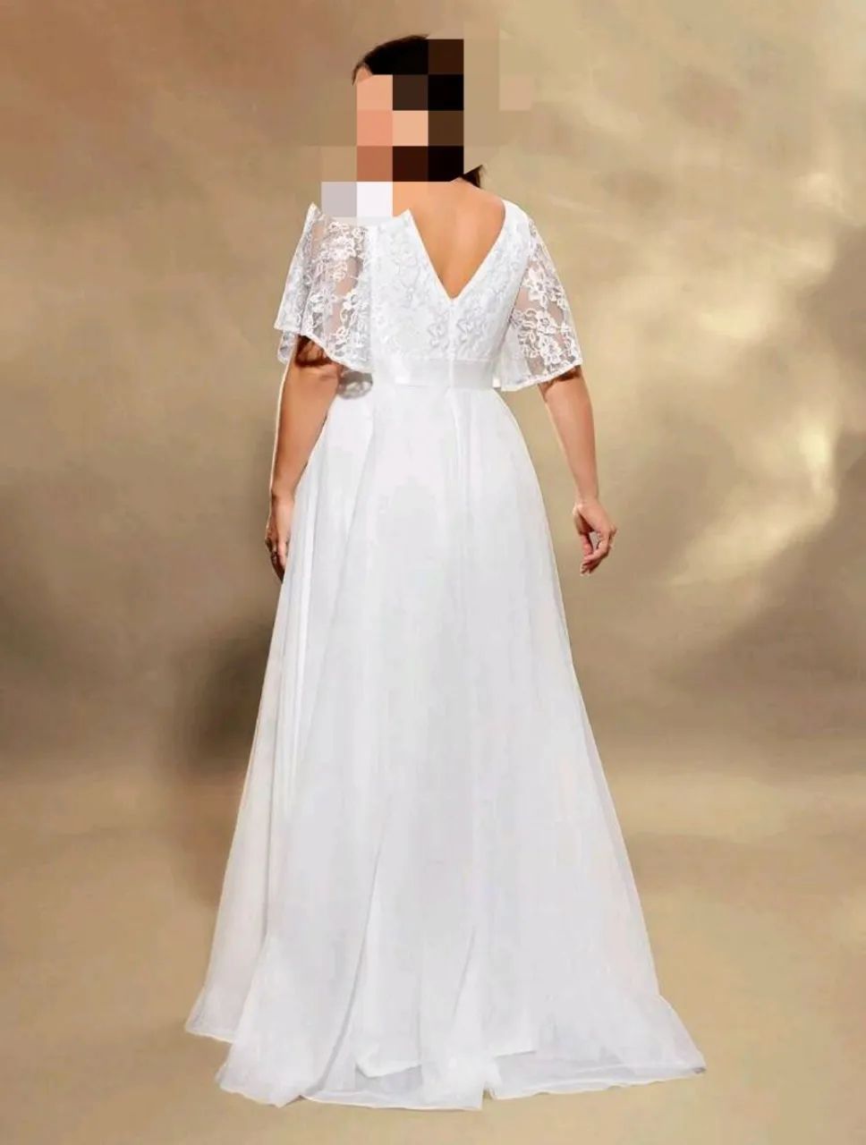 Vestido Noiva Branco Plus Size G1 - Foto 3