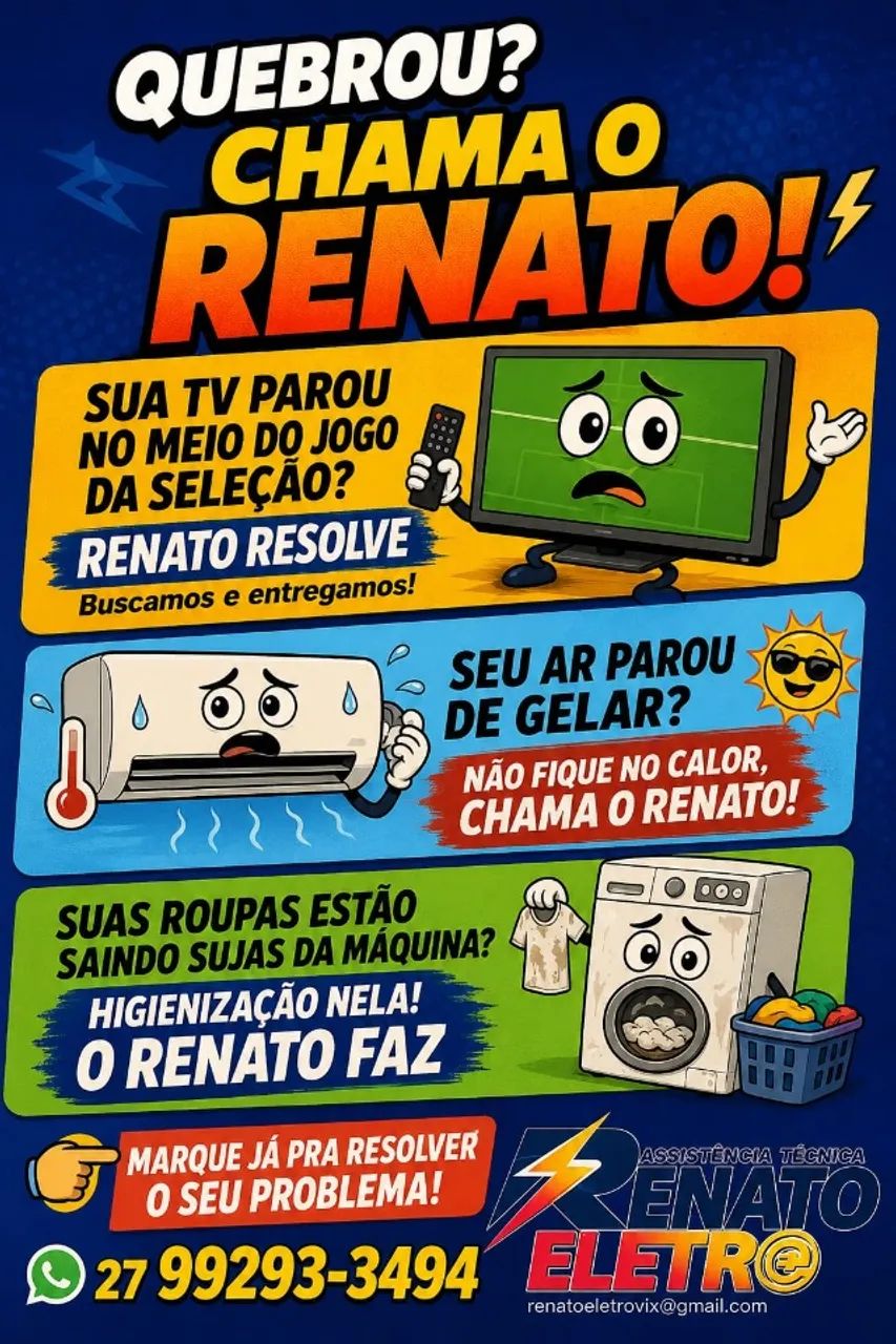 CONSERTOS DE TV A REFRIGERAÇÃO.