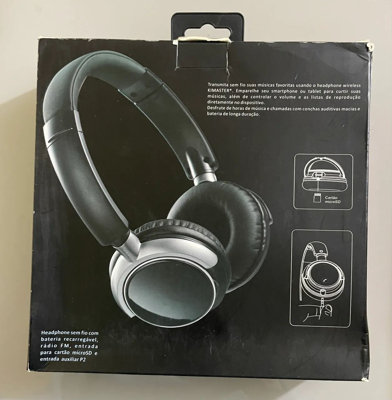 Fone Headphone Bluetooth Qualidade de Som Incrível Ajustável Kimaster - Foto 2