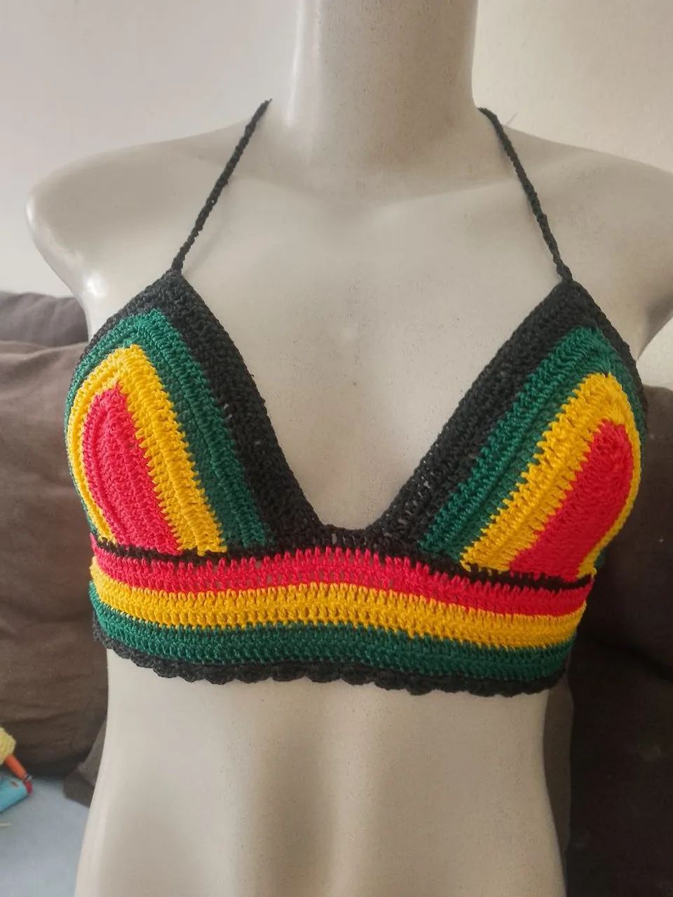 Top em crochê do reggae  - Foto 3