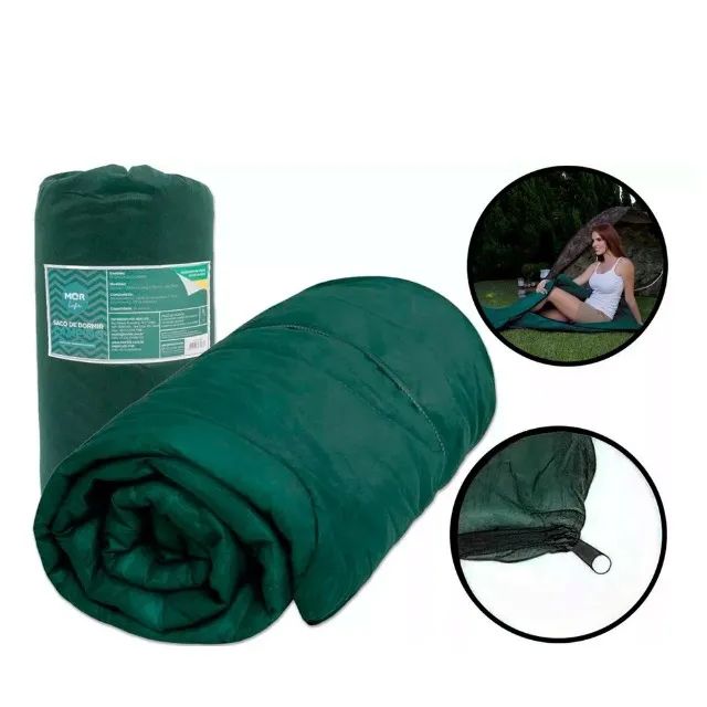 Saco de Dormir Solteiro para Acampamento, Camping e Viagens + Sacola de Transporte - Foto 5