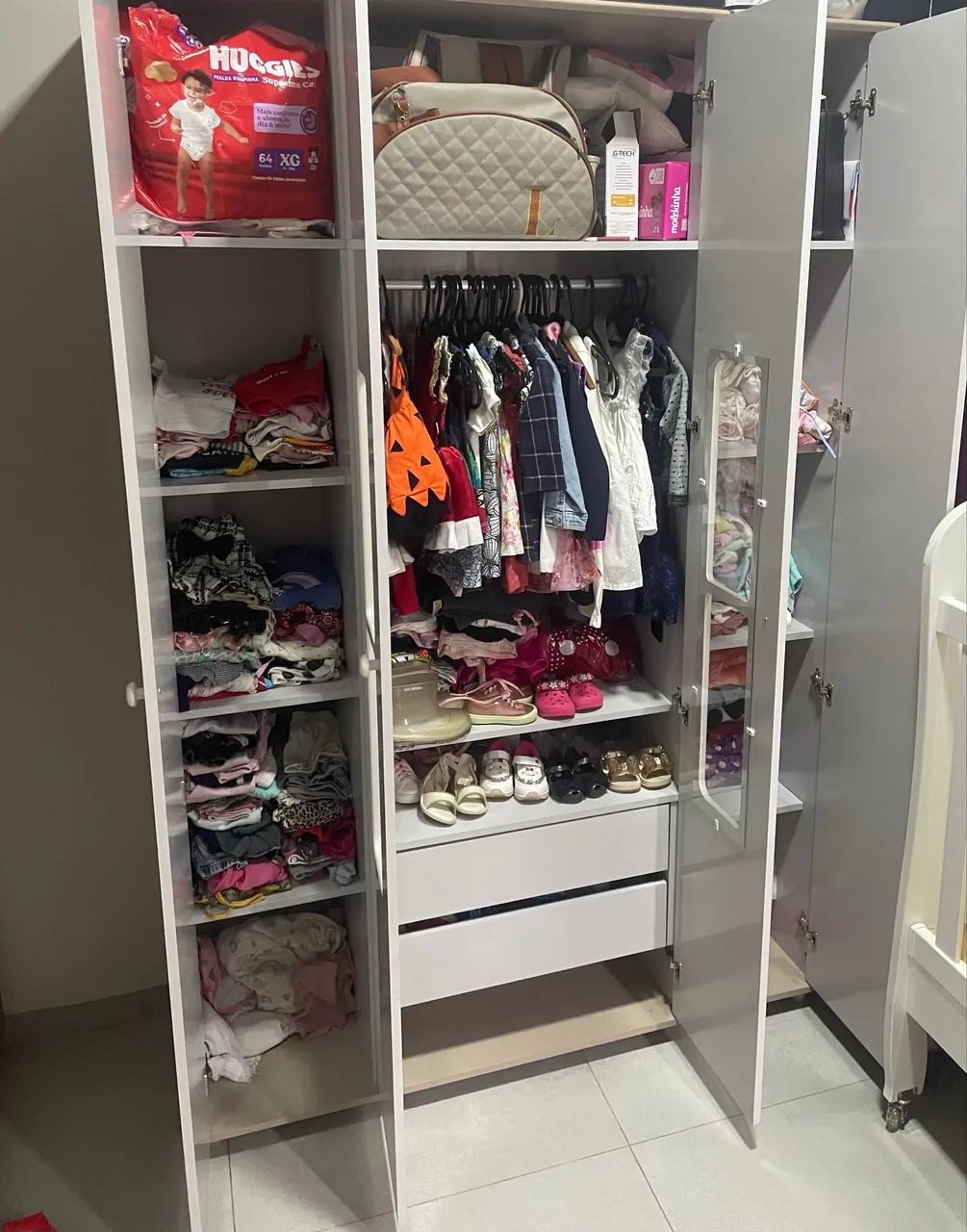 Kit guarda-roupa e cômoda infantil  - Foto 2