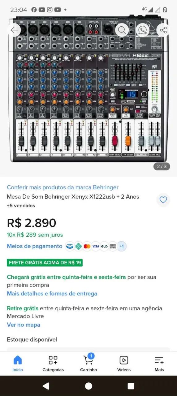 Mesa de som  - Foto 3