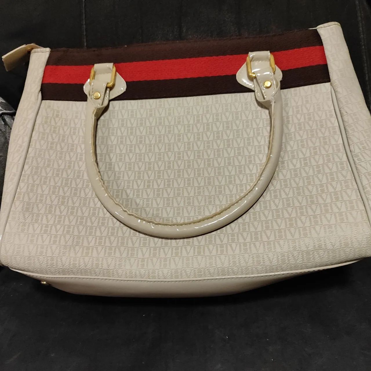 Bolsa Victor Hugo Monograma creme - Foto 2
